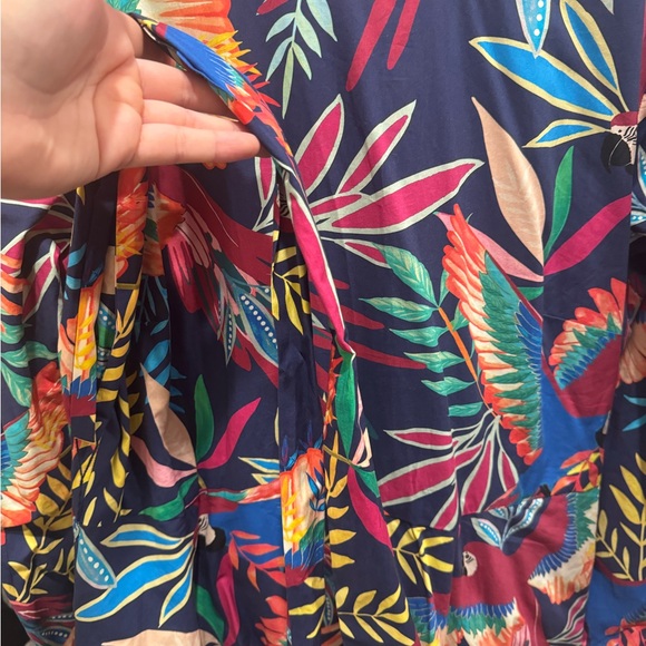 Farm Rio x Anthropologie - Toucan Print Mini w/Tie Waist - Size L - Picture 9 of 9